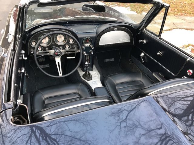 1963 Daytona Blue Chevrolet Corvette Convertible