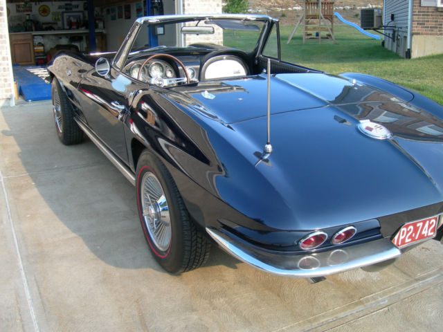 1963 Daytona Blue Chevrolet Corvette Convertible