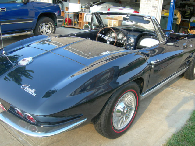 1963 Daytona Blue Chevrolet Corvette Convertible