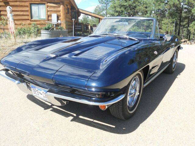 1963 Daytona Blue Chevrolet Corvette Convertible