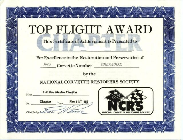 1963 Daytona Blue Chevrolet Corvette Convertible