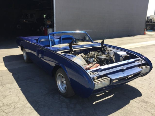1963 Blue Ford Thunderbird Convertible