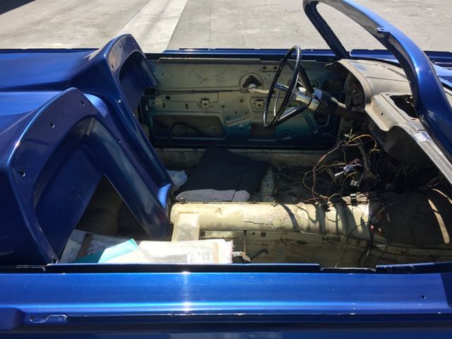 1963 Blue Ford Thunderbird Convertible