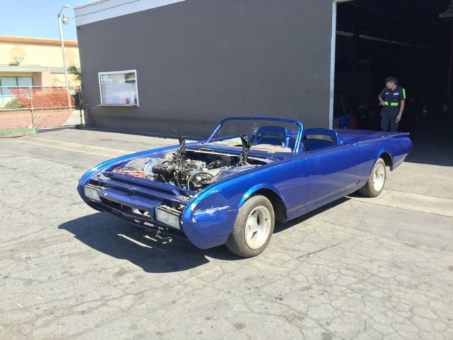 1963 Blue Ford Thunderbird Convertible