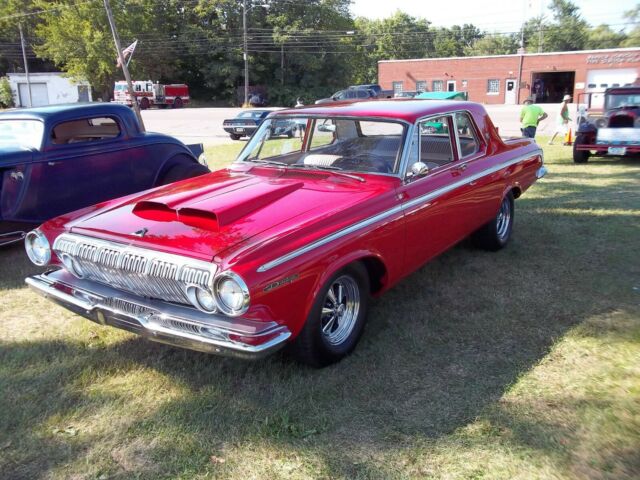 1963 Red Dodge 2 Door Sedan Sedan