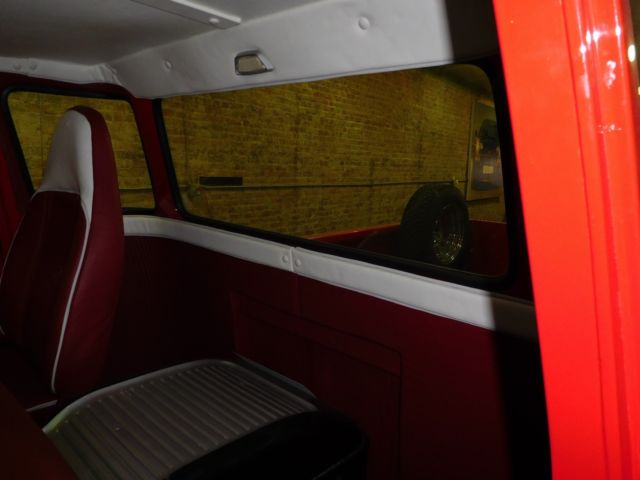 1963 Viper Red Ford E-Series Van 5 window cab