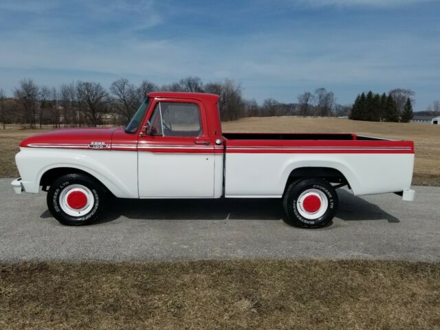 1963 Red Ford F-100 Pick-up