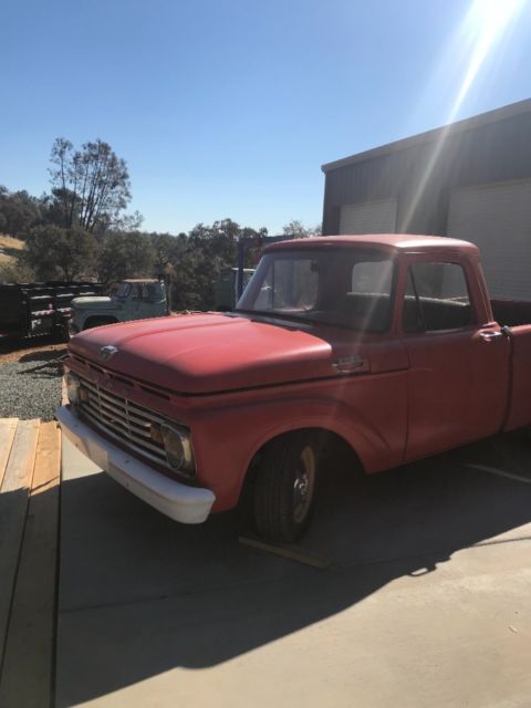 1963 Red Ford F-100