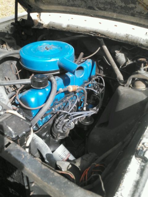 1963 White Ford Fairlane 4 door