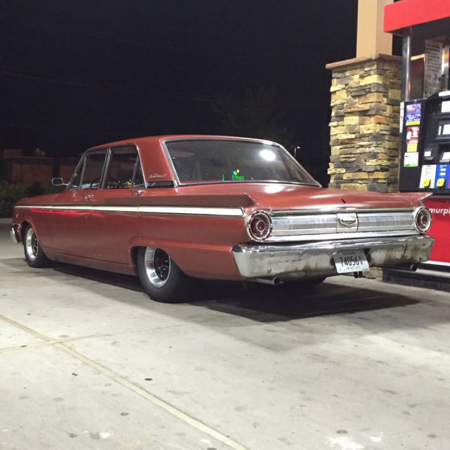 1963 Burgundy Ford Fairlane Sedan