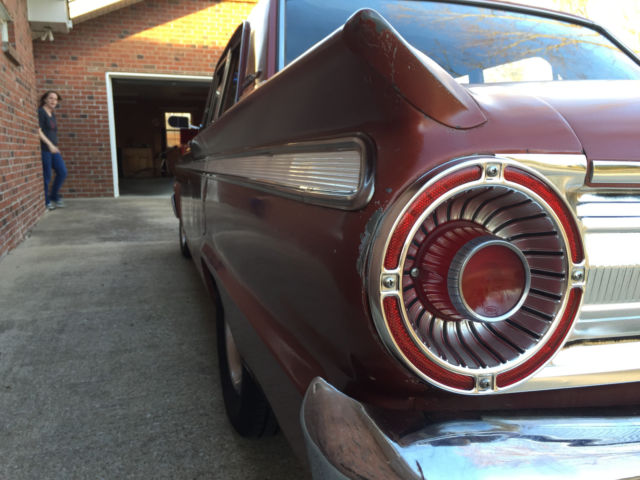 1963 Burgundy Ford Fairlane Sedan