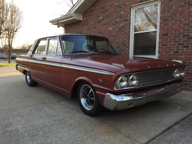 1963 Burgundy Ford Fairlane Sedan