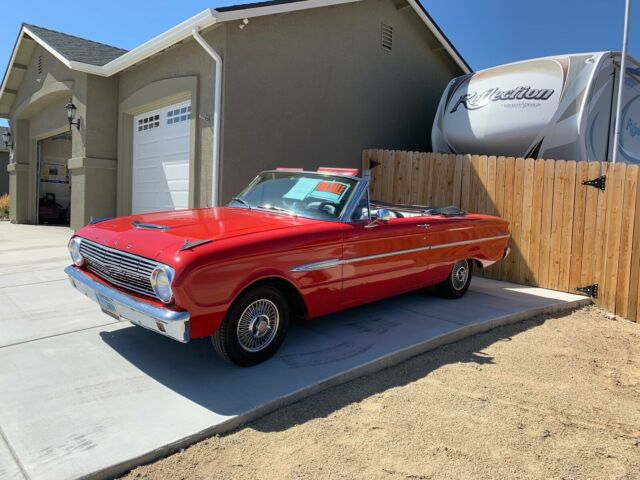 1963 Red Ford Falcon Convertible
