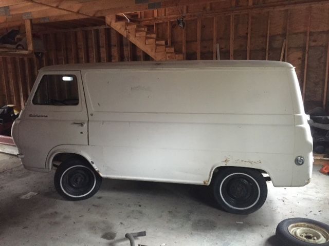 1963 White Ford E-Series Van Standard Passenger Van