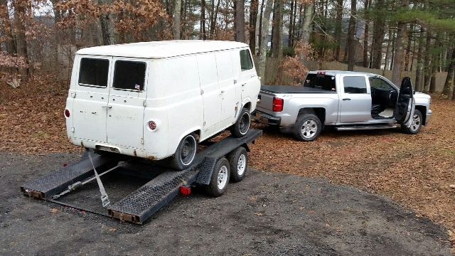 1963 White Ford E-Series Van Standard Passenger Van