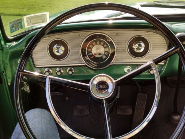 1963 Green with White top Ford F-100 Standard Cab Pickup