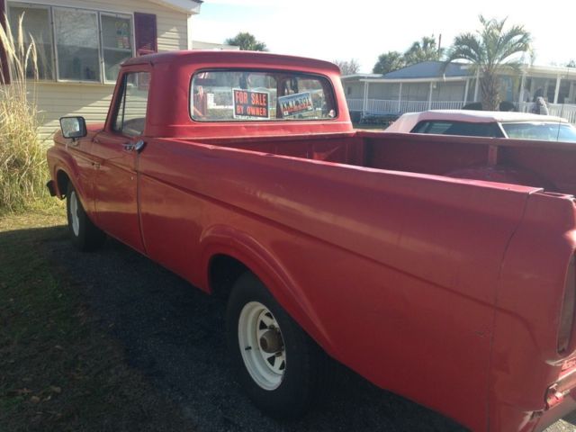 1963 Red Ford F-100