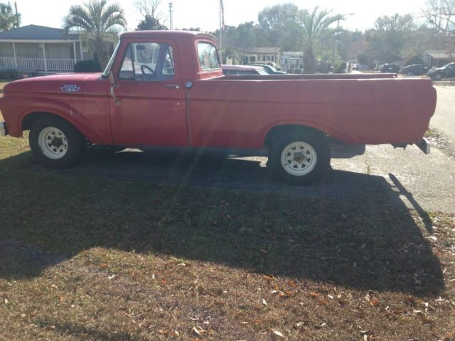 1963 Red Ford F-100