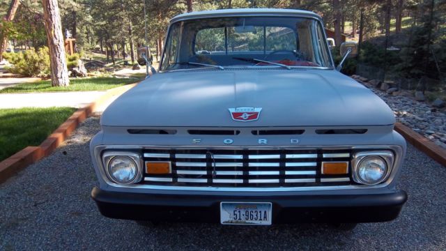 1963 primer gray Ford F-100 Pickup