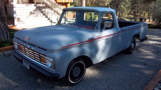1963 primer gray Ford F-100 Pickup