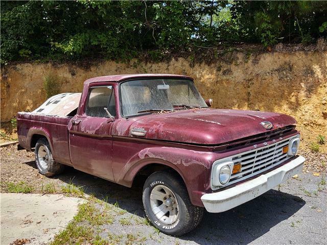 1963 Burgandy Ford F-100 Truck