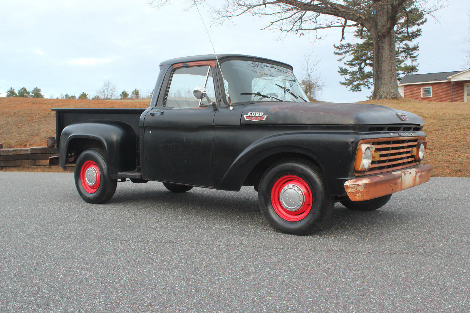 1963 Black Ford F-100 Standard Cab Pickup