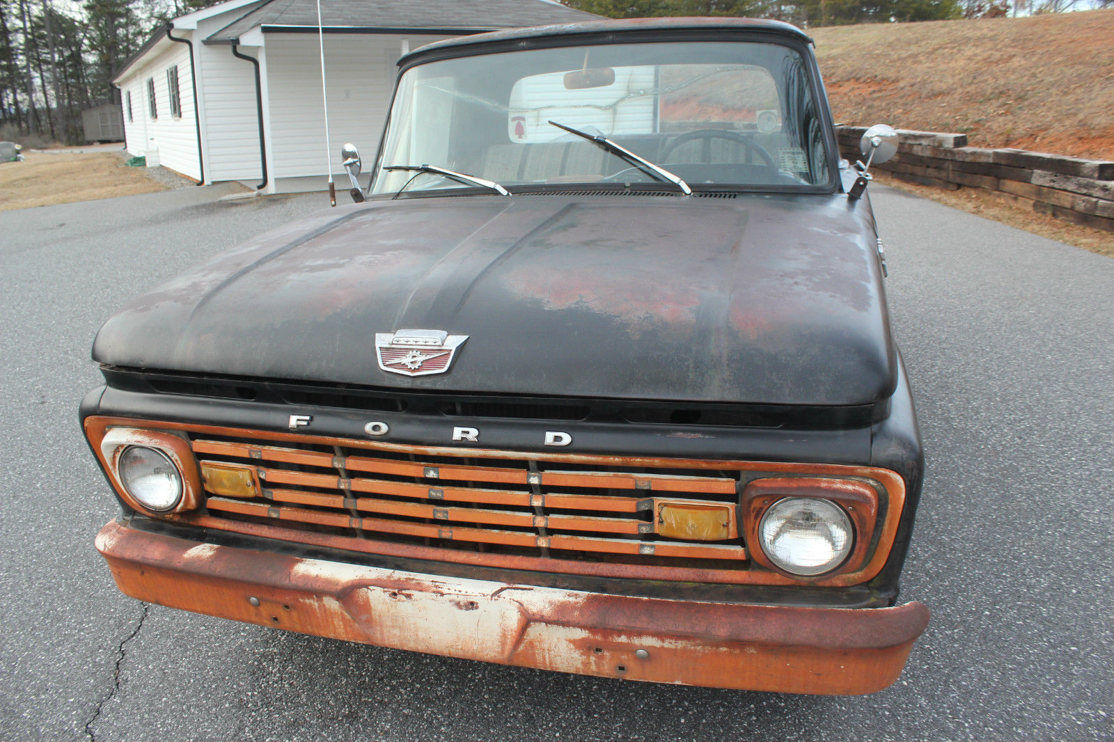 1963 Black Ford F-100 Standard Cab Pickup