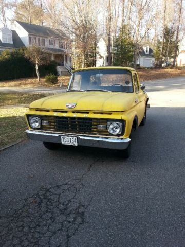 1963 Yellow, Dirt, Rust Ford F-100