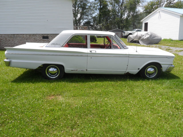 1963 White Ford Fairlane Sedan