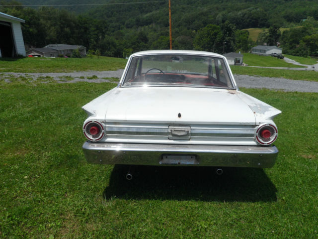 1963 White Ford Fairlane Sedan