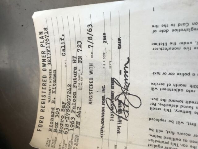 1963 Red Ford Falcon Fastback