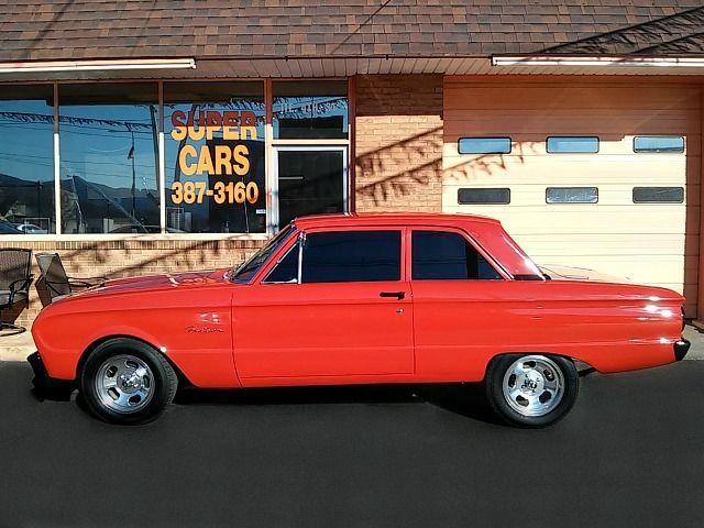 1963 Orange and Black Ford Falcon Coupe