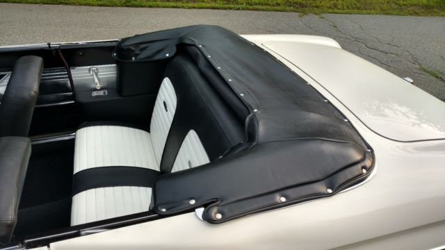 1963 White Ford Falcon Convertible