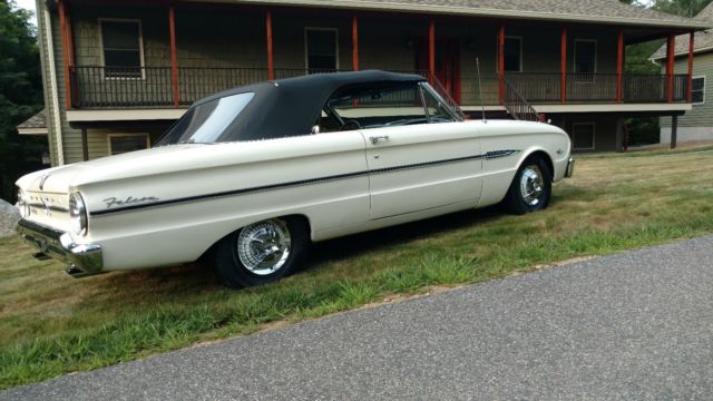 1963 White Ford Falcon Convertible