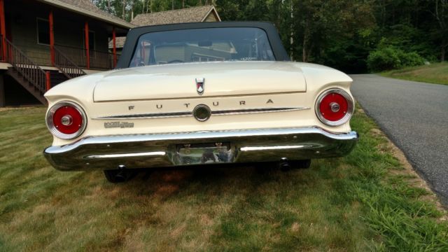 1963 White Ford Falcon Convertible