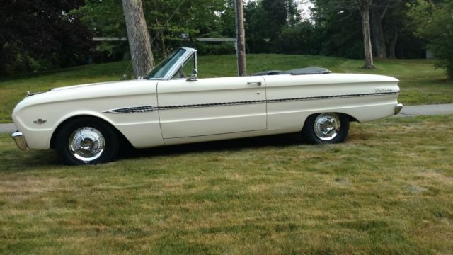 1963 White Ford Falcon Convertible
