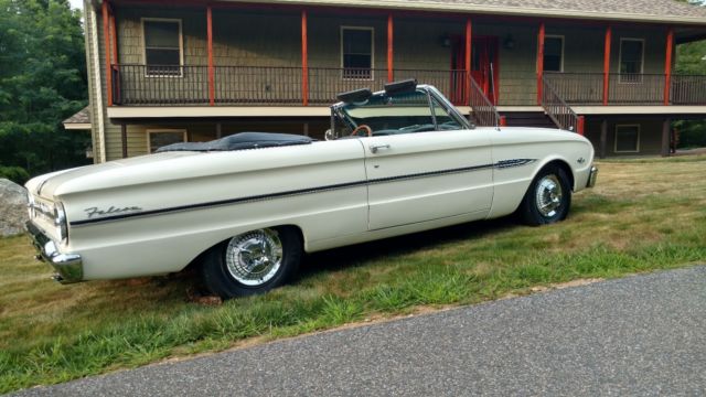 1963 White Ford Falcon Convertible