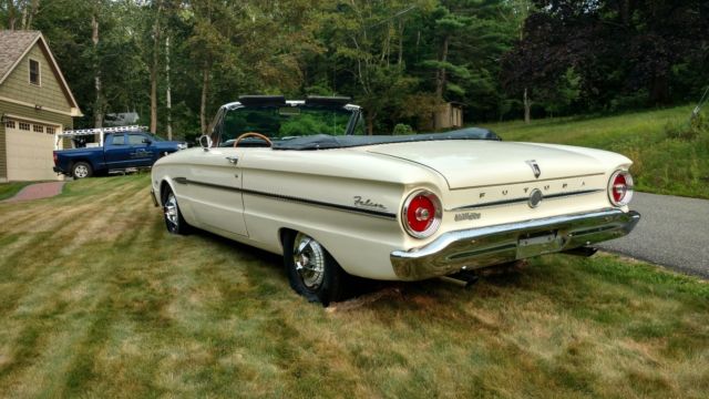 1963 White Ford Falcon Convertible