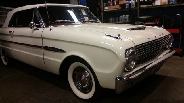 1963 White Ford Falcon Convertible