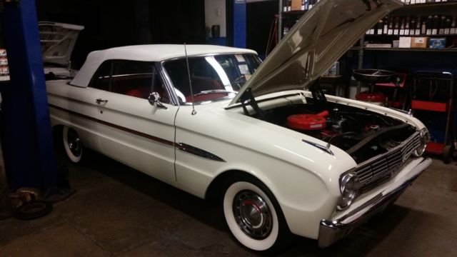 1963 White Ford Falcon Convertible