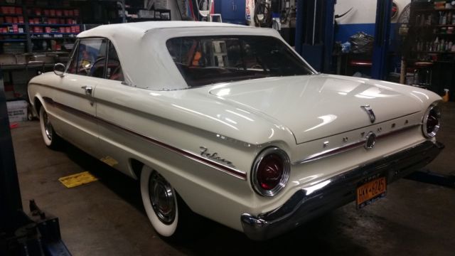 1963 White Ford Falcon Convertible