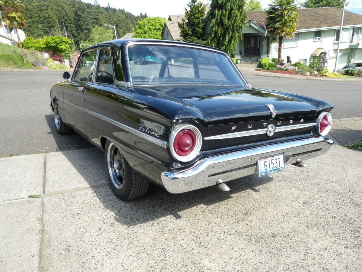 1963 Raven Black Ford Falcon 62B 2 door Futura Hardtop