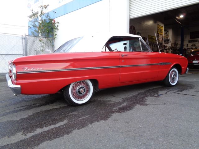 1963 Red Ford Falcon Convertible