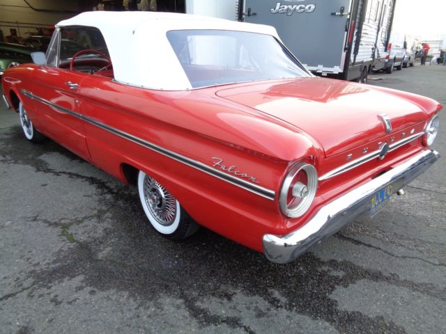 1963 Red Ford Falcon Convertible