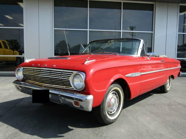 1963 Red Ford Falcon Convertible