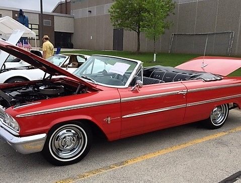 1963 Rangoon Red Ford Galaxie Convertible