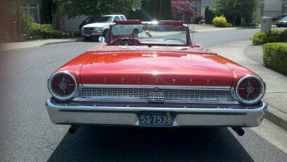 1963 Red Ford Galaxie Convertible
