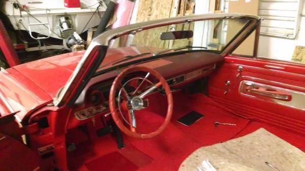 1963 Red Ford Galaxie Convertible