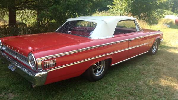 1963 Red Ford Galaxie Convertible