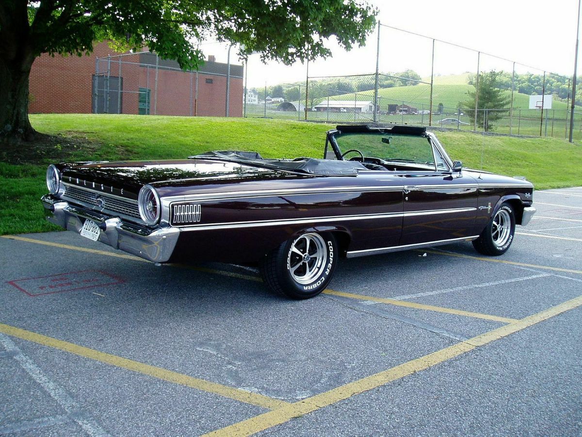 1963 Black Ford Galaxie Convertible
